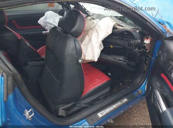 1FA6P8CF3M5116215 2021 FORD MUSTANG Blue Front interior view