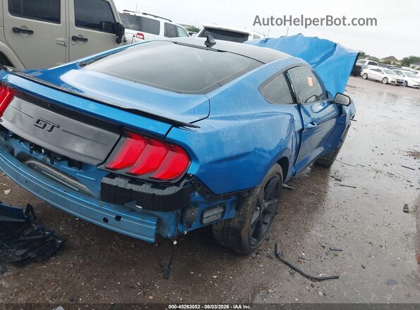 1FA6P8CF3M5116215 2021 FORD MUSTANG Blue Rear right