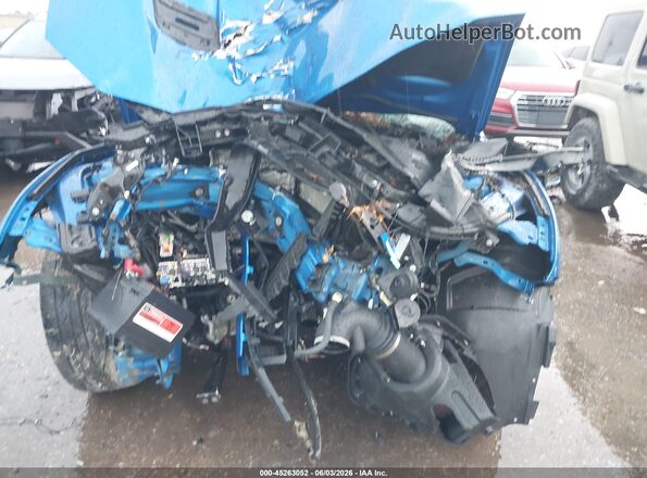 1FA6P8CF3M5116215 2021 FORD MUSTANG Blue Instrument cluster view