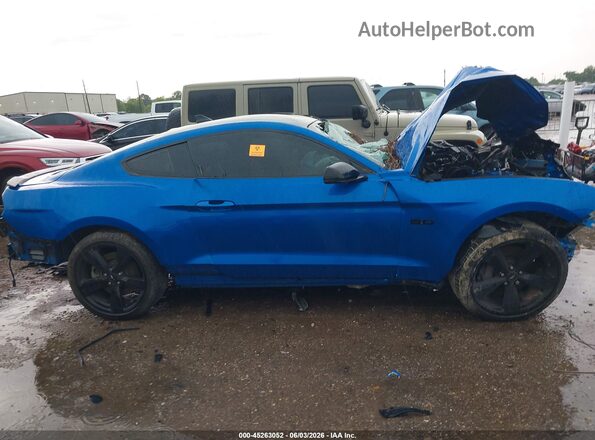 1FA6P8CF3M5116215 2021 FORD MUSTANG Blue Rear interior view