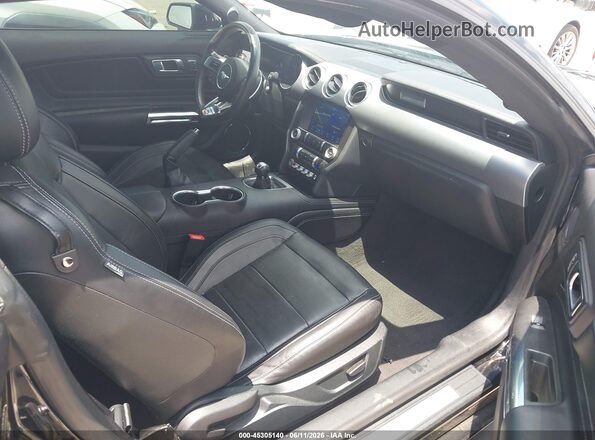 1FA6P8CF3N5132187 2022 FORD MUSTANG Black წინა სალონის ხედი