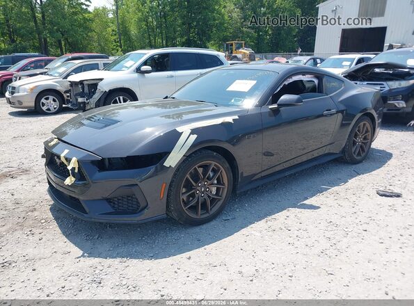 1FA6P8CF3R5410981 2024 FORD MUSTANG Black Front left