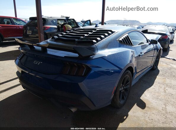 1FA6P8CF3R5422628 2024 FORD MUSTANG Blue Հետևի աջ