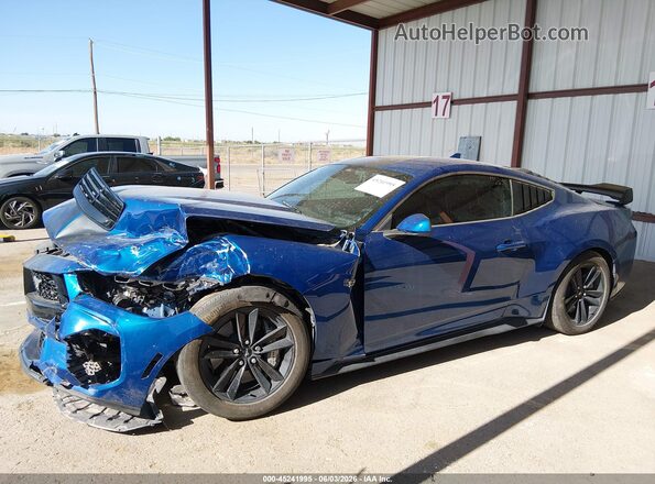 1FA6P8CF3R5422628 2024 FORD MUSTANG Blue Սալոնի 360 աստիճան տեսք
