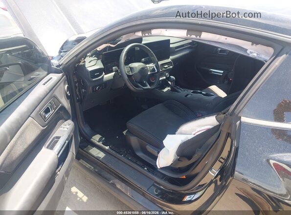 1FA6P8CF3S5406094 2025 FORD MUSTANG Black Սալոնի դիմացի տեսք