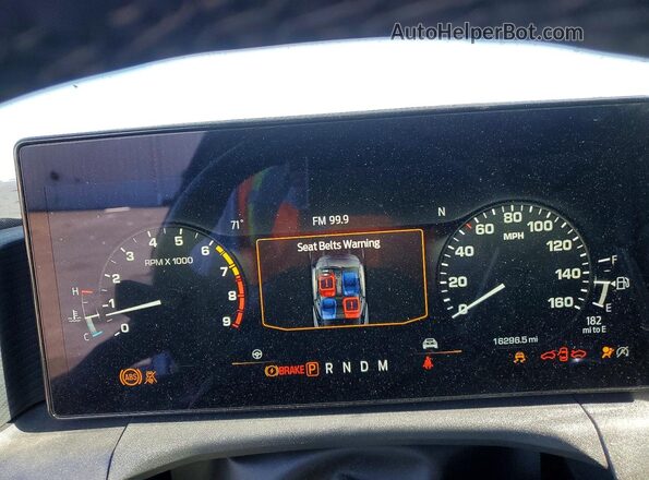 1FA6P8CF3S5408153 2025 FORD MUSTANG Blue Vista del cuadro de instrumentos