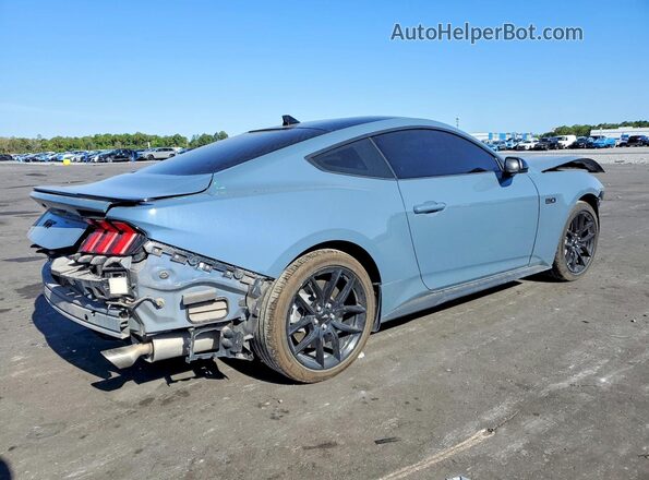 1FA6P8CF3S5408153 2025 FORD MUSTANG Blue Trasero derecho