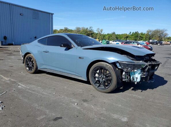 1FA6P8CF3S5408153 2025 FORD MUSTANG Blue Delantero derecho