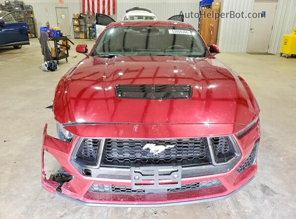 1FA6P8CF3S5411103 2025 FORD MUSTANG Бордовый Вид спереди