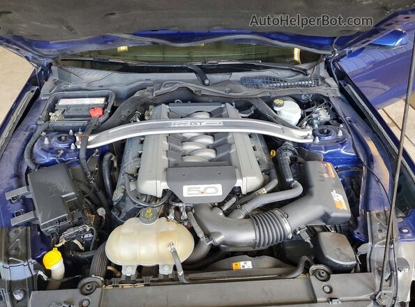 1FA6P8CF4G5215677 2016 FORD MUSTANG Blue Вид задньої частини салону