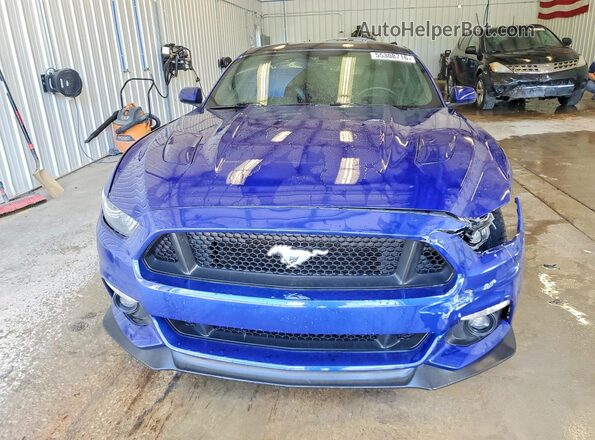 1FA6P8CF4G5215677 2016 FORD MUSTANG Blue Вид спереду