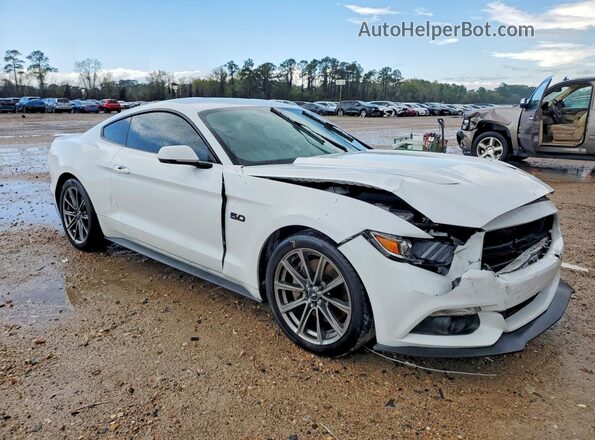 1FA6P8CF4G5225299 2016 FORD MUSTANG White Przód prawy