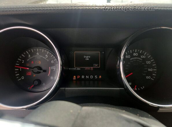 1FA6P8CF4G5303094 2016 FORD MUSTANG Gray Widok zestawu wskaźników