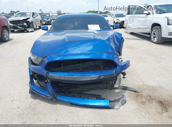 1FA6P8CF4H5293846 2017 FORD MUSTANG Blue Instrument cluster view