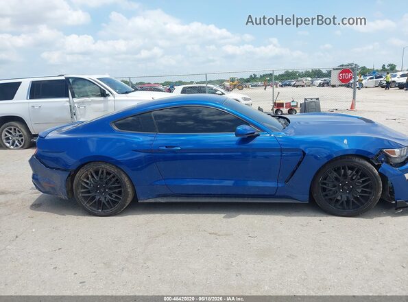 1FA6P8CF4H5293846 2017 FORD MUSTANG Blue Rear interior view