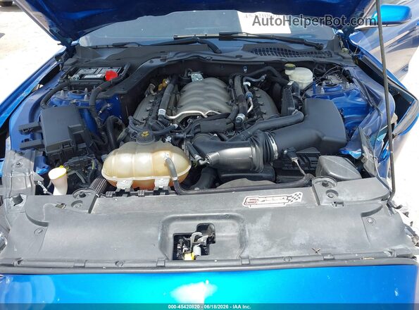 1FA6P8CF4H5293846 2017 FORD MUSTANG Blue Rear view