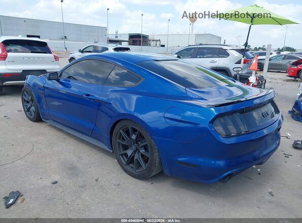1FA6P8CF4H5333441 2017 FORD MUSTANG Blue Tył lewy