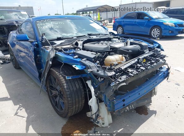 1FA6P8CF4H5333441 2017 FORD MUSTANG Blue Widok z przodu
