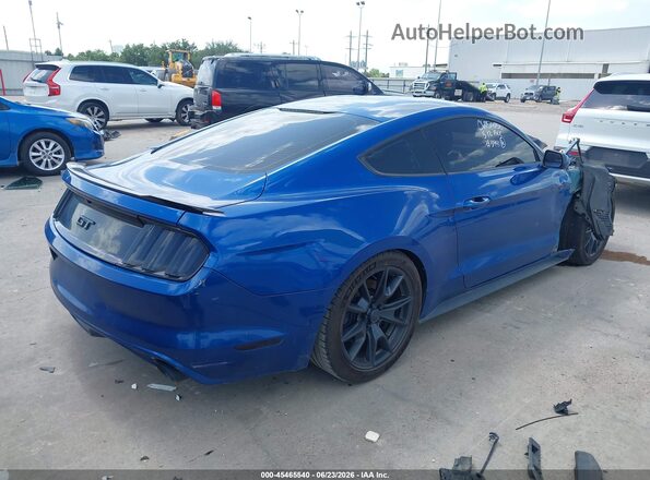 1FA6P8CF4H5333441 2017 FORD MUSTANG Blue Tył prawy