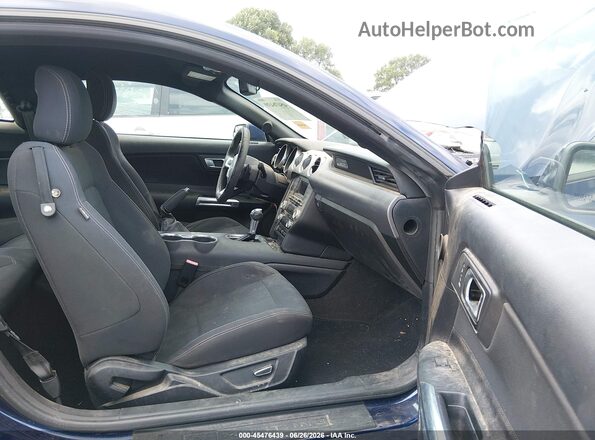 1FA6P8CF4J5108359 2018 FORD MUSTANG Dark Blue Vista interior delantera