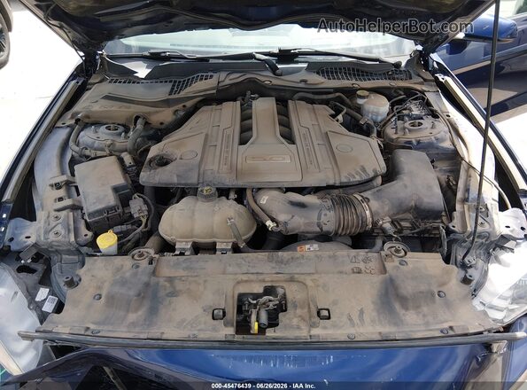 1FA6P8CF4J5108359 2018 FORD MUSTANG Dark Blue Vista trasera