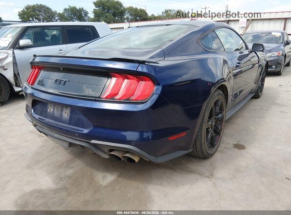 1FA6P8CF4J5108359 2018 FORD MUSTANG Dark Blue Trasero derecho