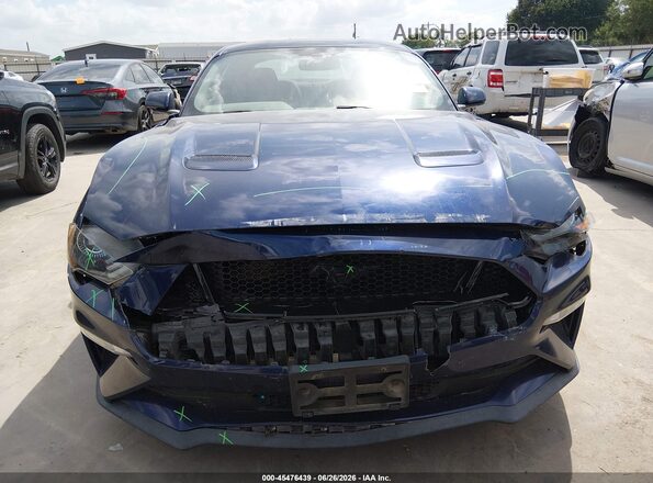 1FA6P8CF4J5108359 2018 FORD MUSTANG Dark Blue Vista del cuadro de instrumentos