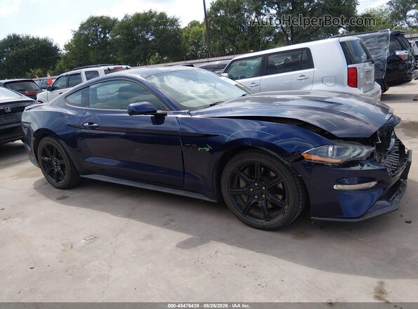 1FA6P8CF4J5108359 2018 FORD MUSTANG Dark Blue Vista interior trasera