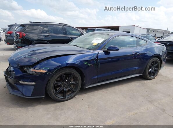 1FA6P8CF4J5108359 2018 FORD MUSTANG Dark Blue Vista interior de 360 grados