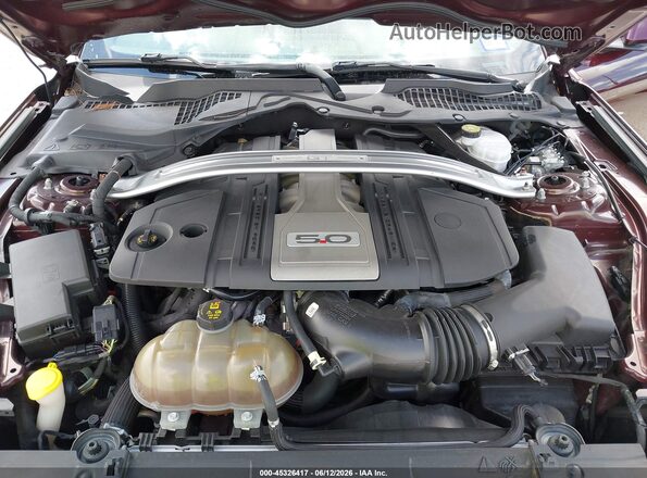 1FA6P8CF4J5154273 2018 FORD MUSTANG Maroon Հետևի տեսք