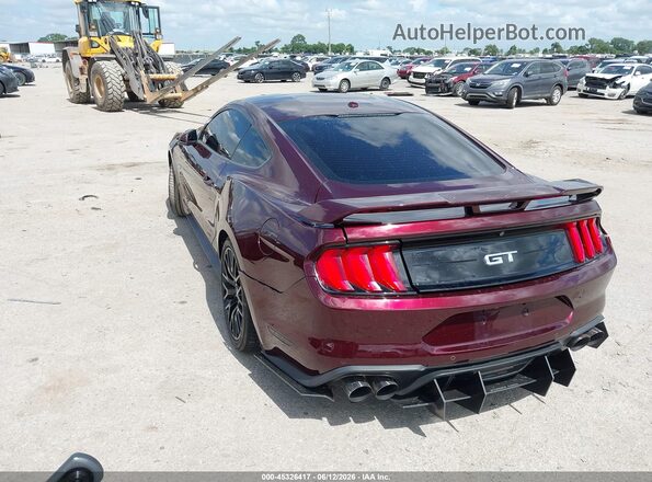 1FA6P8CF4J5154273 2018 FORD MUSTANG Maroon Հետևի ձախ