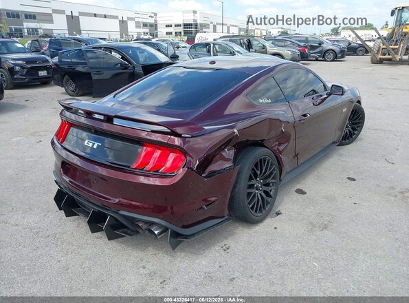 1FA6P8CF4J5154273 2018 FORD MUSTANG Maroon Հետևի աջ