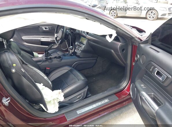 1FA6P8CF4J5154273 2018 FORD MUSTANG Maroon Սալոնի դիմացի տեսք