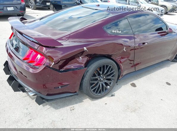 1FA6P8CF4J5154273 2018 FORD MUSTANG Maroon Դիմացի տեսք