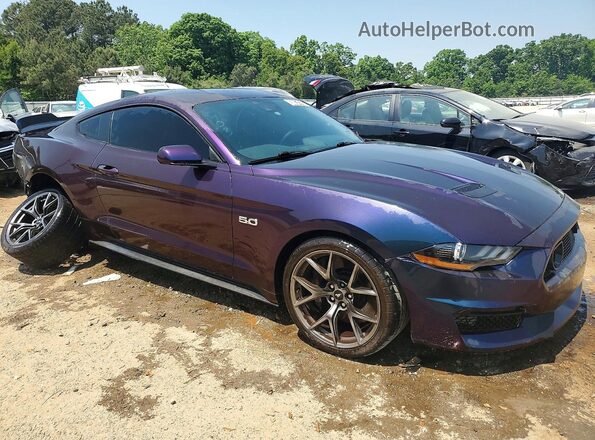 1FA6P8CF4K5174038 2019 FORD MUSTANG Purple Առջևի աջ