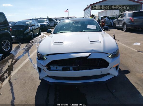 1FA6P8CF4M5104445 2021 FORD MUSTANG White Vista del cuadro de instrumentos