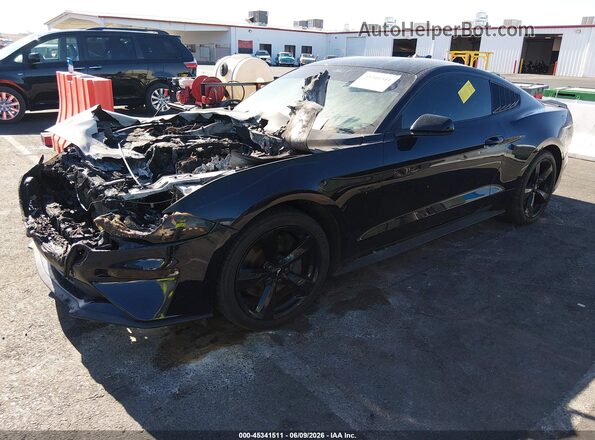 1FA6P8CF4M5144492 2021 FORD MUSTANG Черный Передняя левая четверть