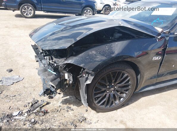 1FA6P8CF4N5111381 2022 FORD MUSTANG Black Դիմացի տեսք