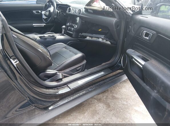 1FA6P8CF4N5111381 2022 FORD MUSTANG Black Սալոնի դիմացի տեսք