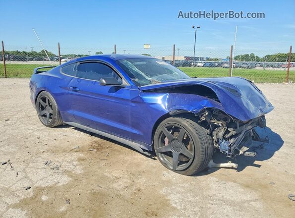 1FA6P8CF5G5301094 2016 FORD MUSTANG Blue Delantero derecho