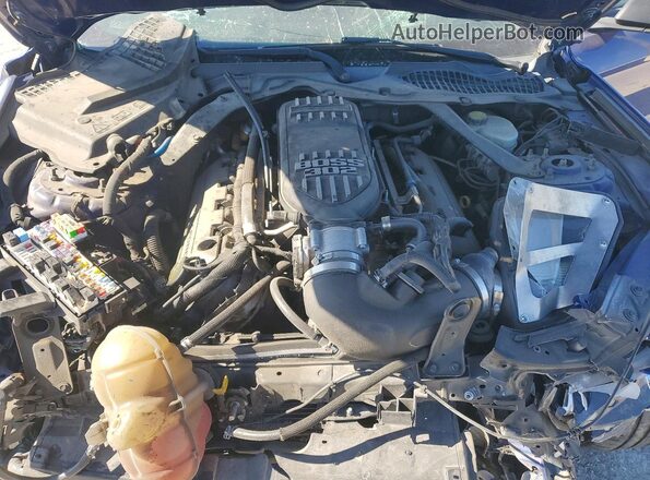 1FA6P8CF5G5301094 2016 FORD MUSTANG Blue Vista interior trasera