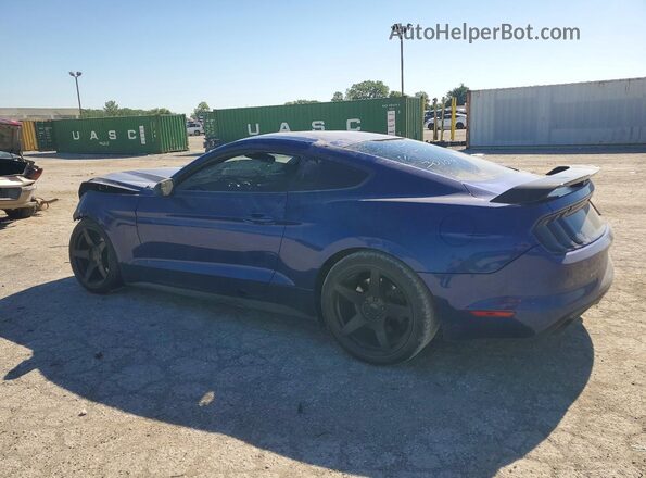 1FA6P8CF5G5301094 2016 FORD MUSTANG Blue Trasero izquierdo