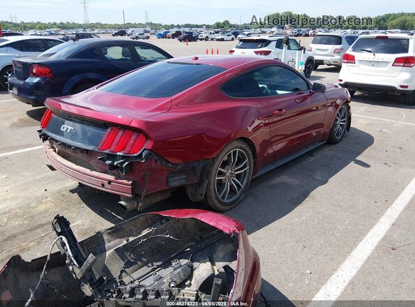 1FA6P8CF5G5302102 2016 FORD MUSTANG Красный Задняя правая четверть