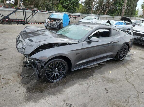 1FA6P8CF5K5135054 2019 FORD MUSTANG Серый 