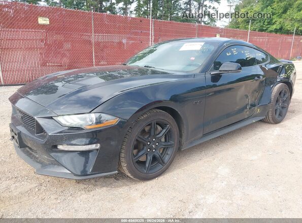 1FA6P8CF5L5163003 2020 FORD MUSTANG Black Vista tres cuartos delantera izquierda