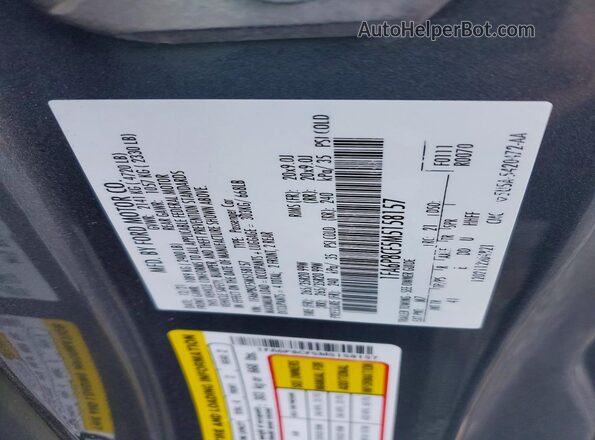 1FA6P8CF5M5158157 2021 FORD MUSTANG Gray 