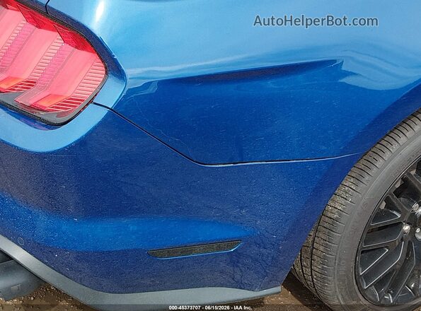 1FA6P8CF5N5123328 2022 FORD MUSTANG Blue Front view