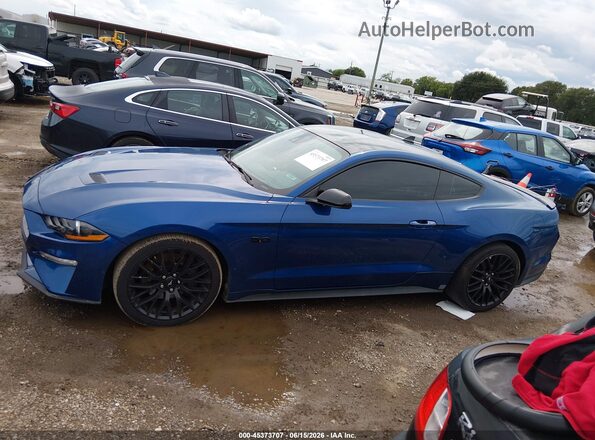 1FA6P8CF5N5123328 2022 FORD MUSTANG Blue 360 interior view