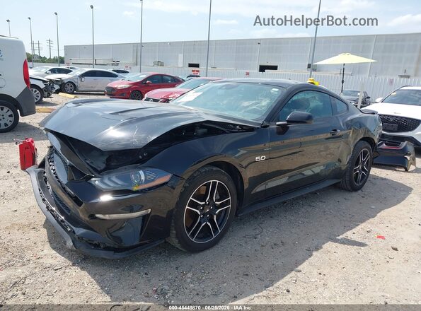 1FA6P8CF5N5133292 2022 FORD MUSTANG Black Front left