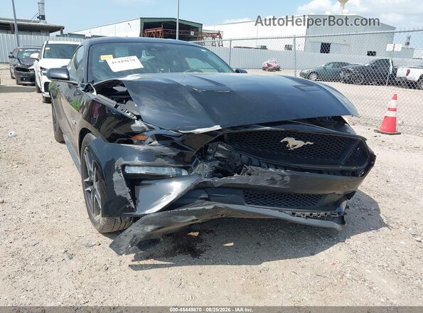 1FA6P8CF5N5133292 2022 FORD MUSTANG Black Front view
